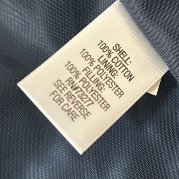 NWT CROFT & BARROW BLUE & WHITE PLAID FULL ZIP LINED DRAWSTRING VEST, SIZE M - Picture 4 of 8